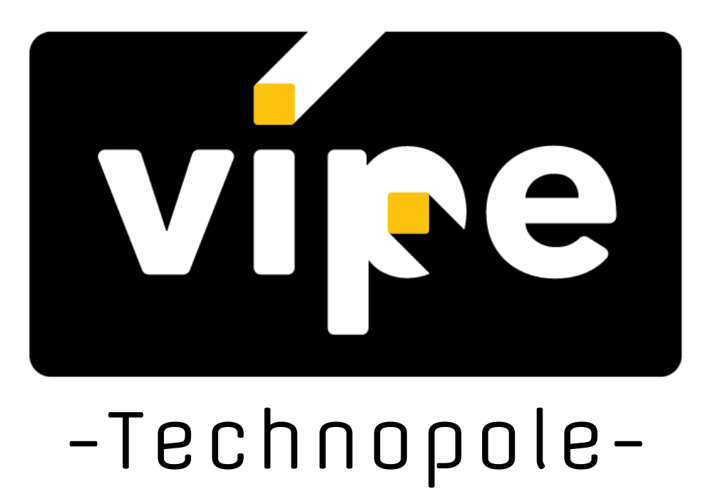 Logo Vipe Technopole Baseline Noire